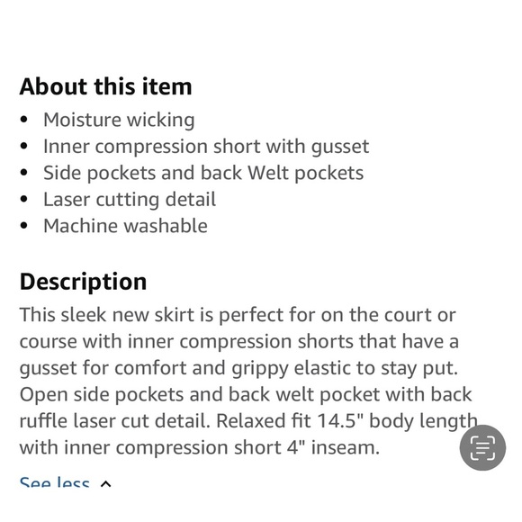 Task performance ace skirt skort S NWOT - Picture 6 of 6